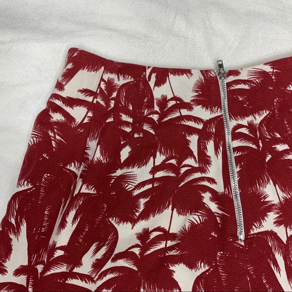 Line & Dot Palm Tree Print Skort - Picture 4 of 5